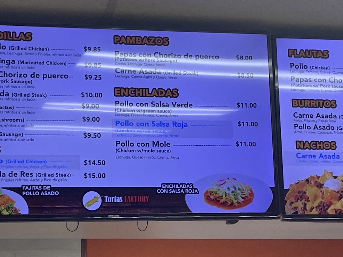 Tortas Factory Del DF Menu - Image 2